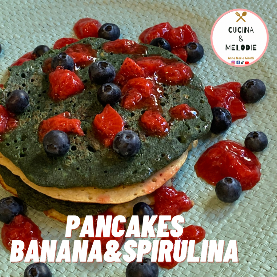 CUCINA&MELODIE / Pancakes Banana & Spirulina - QdM Notizie