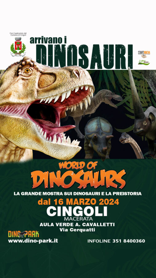 Cingoli / Arrivano i dinosauri! Il Dino Park “World Of Dinosaurs” 